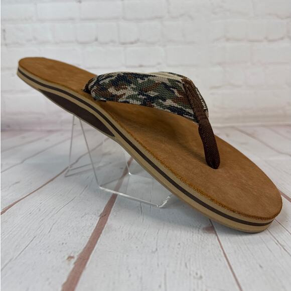 Hari Mari Scouts Woodland Brown Camo Flip Flops Sandals Mens Size 13 main image 8
